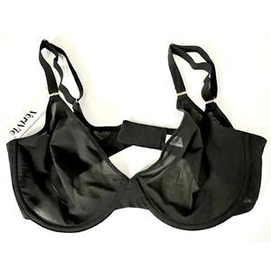 NWT VertVie black seamless unlined underwire bra. Size 36F (DDD)